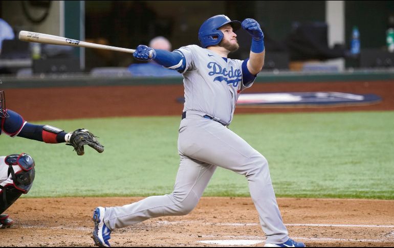 Destacado. Max Muncy conectó grand slam apenas en el primer inning. AP