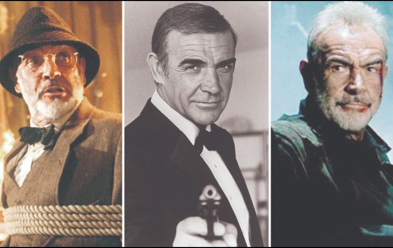 Sean Connery. El actor se muestra en los diferentes roles que interpretó en el cine. ESPECIAL