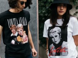 La tienda de Lolita Ayala ofrece tres modelos de playeras. ESPECIAL