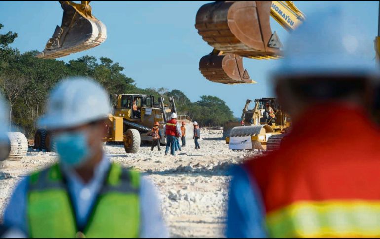 Estado actual de las obras del Tren Maya en el Tramo 2, ubicado en Campeche. ESPECIAL