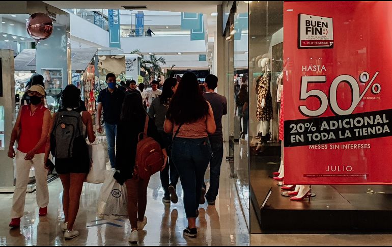 Se reporta un avance de 5.8% en las ventas de ropa y de 11.9% en las ventas de las tiendas departamentales. EL INFORMADOR/ARCHIVO
