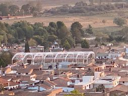 El Polideportivo Multifuncional viola las reglas sobre materiales y de altura máxima. ESPECIAL