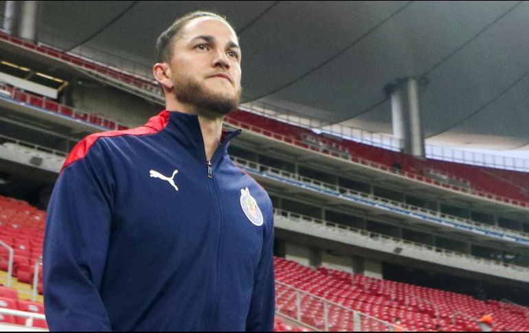 Zapopan, Jalisco, 13 de febrero de 2021. durante el juego a puerta cerrada de la jornada 6 del torneo Guard1anes Clausura 2021 de la Liga BBVA MX, entre Chivas Rayadas del Guadalajara y Rayos del Necaxa, celebrado en el estadio Akron. Foto: Imago7/ Fabian Meza