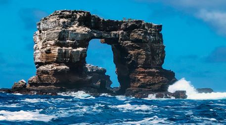 El Arco de Darwin medía alrededor de 43 metros de altura, 70 de largo y 23 de ancho. AP/Parque Nacional Galápagos