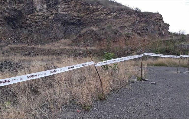 Personal de la Proepa colocó cinta delimitadora alusiva a la clausura, así como el sello correspondiente, con el fin de limitar el acceso al sitio. ESPECIAL