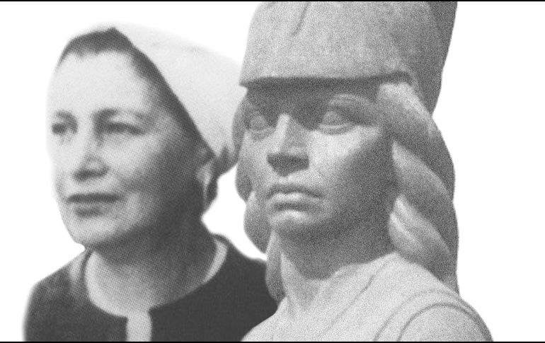 La modelo de la escultura fue Olivia Ramírez Ramos, esposa del entonces gobernador, el escritor Agustín Yáñez. ESPECIAL