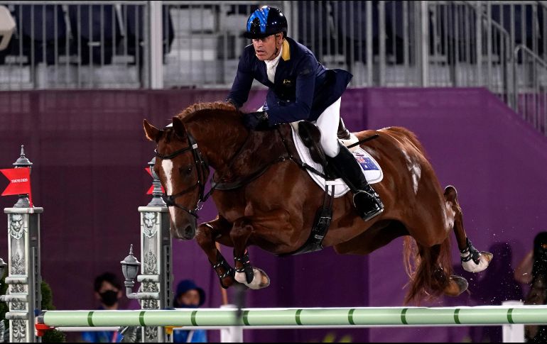 Se trata de la quinta medalla olímpica que gana Andrew Hoy (tres de ellas de oro), pero la primera desde los Juegos de Sídney en 2000. AP / C. Kaster