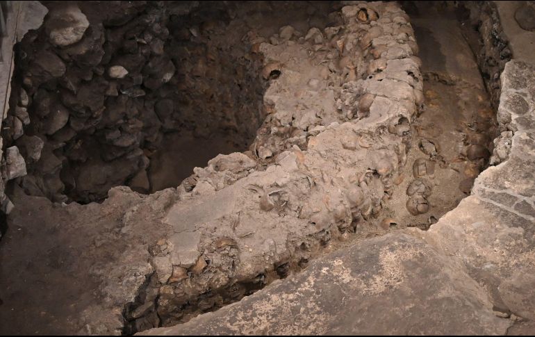 El museo cuenta con cinco esculturas mexicas de gran formato. AFP/ R. Arangua