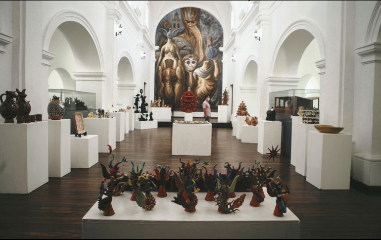 Aspecto general. Así luce al interior la sala del Museo Pantaleón Panduro, donde están las piezas ganadoras y participantes. El Informador/ G. Gallo