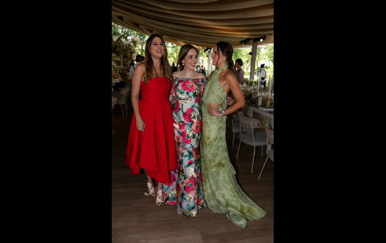 Lucía Aceves, Fernanda Gallegos y Lorena Corona. GENTE BIEN JALISCO/JORGE SOLTERO