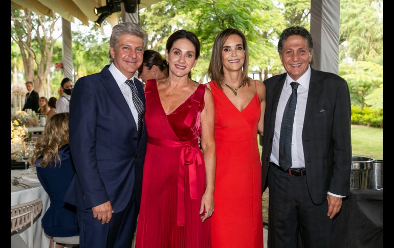 Antúan Frangie, Beatriz Meléndez, Martha Moragrega y Juan José Frangie. GENTE BIEN JALISCO/JORGE SOLTERO