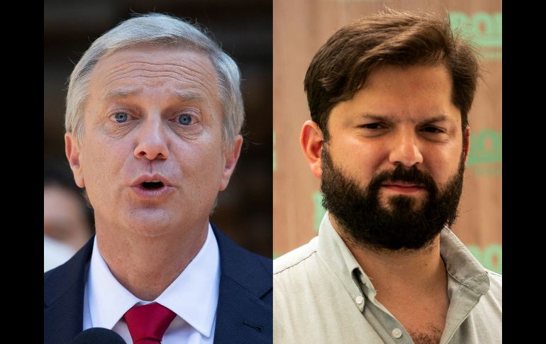 José Antonio Kast (i) y Gabriel Boric (d) disputarán la presidencia en la segunda vuelta el próximo 19 de diciembre. AFP/ARCHIVO