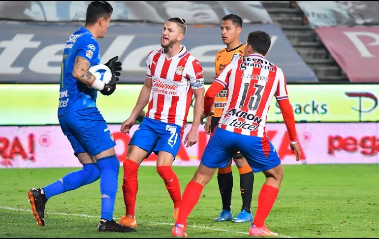 Hiram Mier (#21) disputó solo el 44% de los partidos en el último año futbolístico, mientras que en este Apertura 2021 estuvo únicamente en seis partidos. IMAGO7