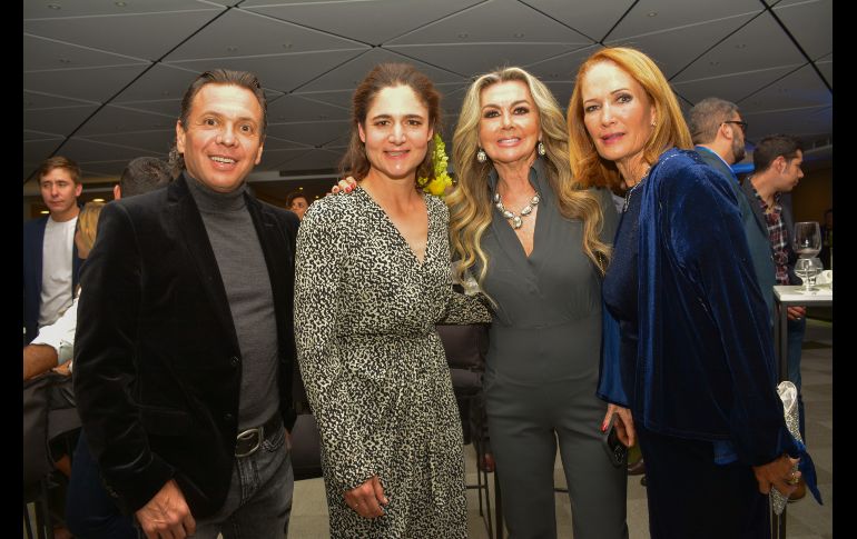 Pablo Lemus, Lorena Ochoa, Almendra Morquecho y Martha Watanabe. GENTE BIEN JALISCO/MARIFER RACHED