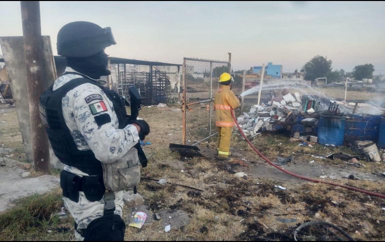 Elemento de la Guardia Nacional se sumaron al apoyo tras la explosión. TWITTER/@GN_MEXICO_
