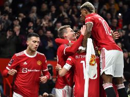 El Manchester United le bastó con un solo gol de Scott McTominay al minuto ocho, para derrotar al Aston Villa y avanzar en la siguiente ronda de la FA Cup. EFE / P. Powell