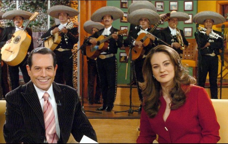 Flor Rubio y Juan José Origel fueron compañeros de trabajo en diversos proyectos de espectáculos. EFE/ARCHIVO