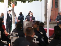 Durante la ceremonia, Gonzalo Álvarez le pidió a la ciudadanía respetar y valorar el trabajo policial. ESPECIAL