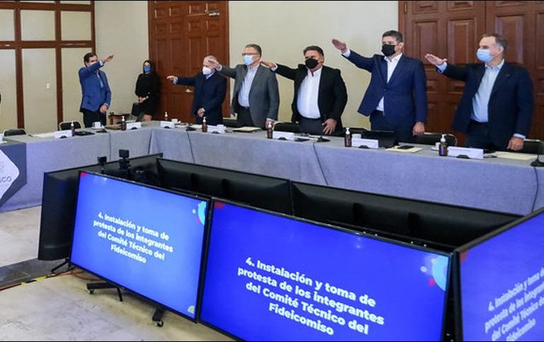 Este miércoles se tomó protesta y sesionó por primera vez el comité técnico del fondo que está conformado por el gobernador, y lo presiden, los secretarios de Innovación, Educación, Hacienda y el de Infraestructura. ESPECIAL / Gobierno de Jalisco