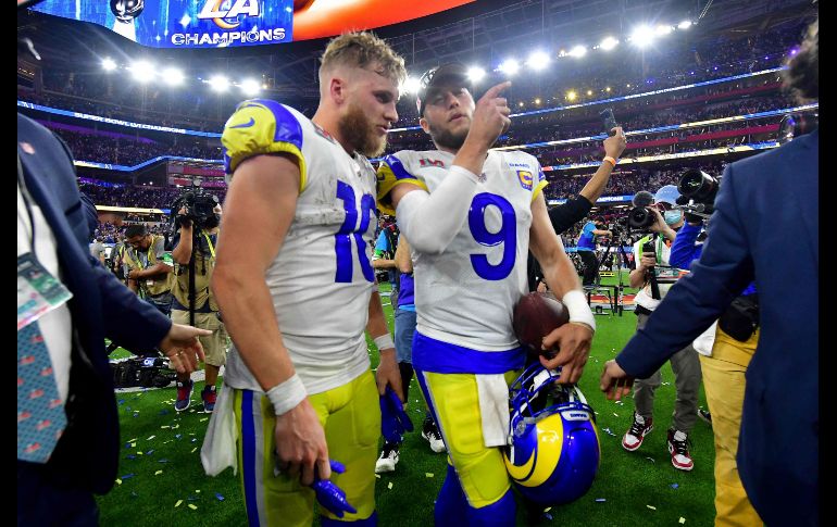 VAYA DUPLA. Stafford encontró en Kupp a su mejor aliado. AFP/F. Brown