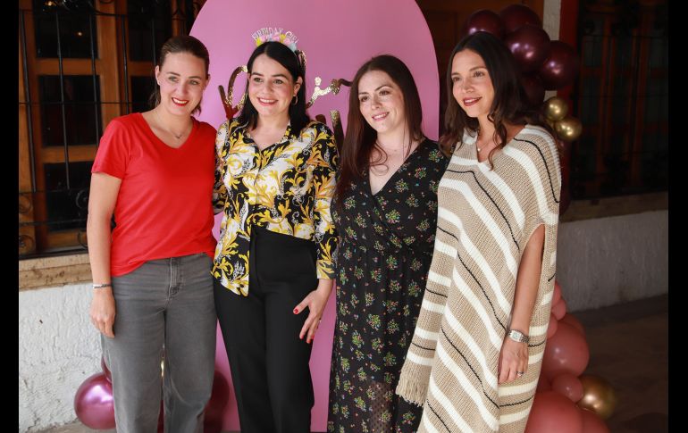 Mónica Garcín, Paulina Corella, Carolina Graf y Karen Blumgart. GENTE BIEN JALISCO/ANTONIO MARTÍNEZ