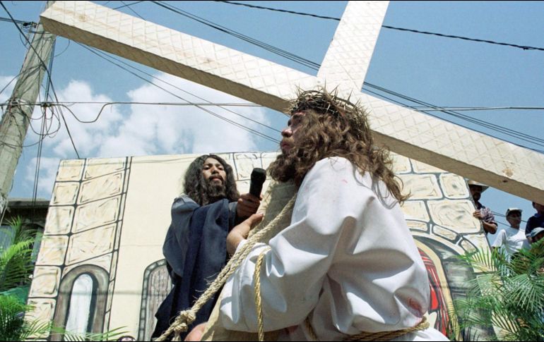 Invitan a la ciudadanía en general a ver la representación de la Pasión de Jesucristo a través de la televisión e Internet. NTX/ARCHIVO