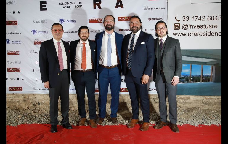 Benjamin Domínguez, Xavier Iturbide, José Pablo Ramos, Octavio Fuentes y Diego Páramo. GENTE BIEN JALISCO/ Tony Martínez