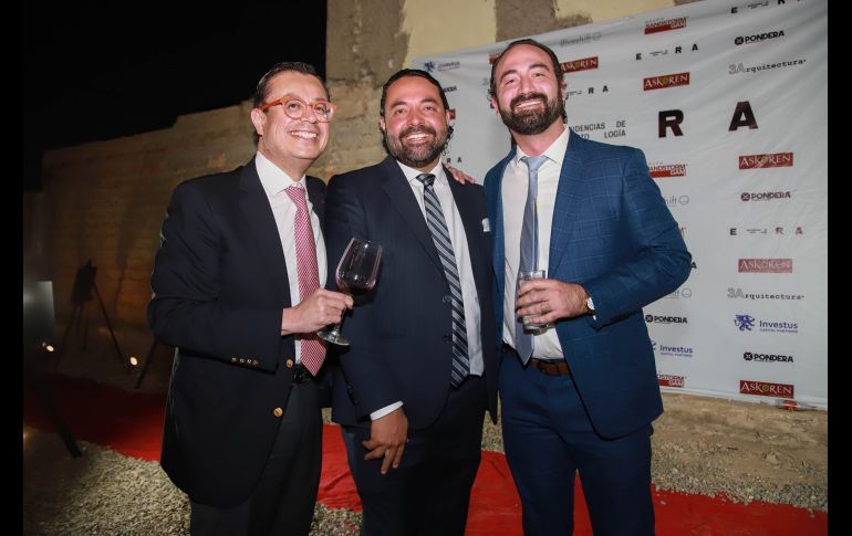 Benjamin Domínguez, Octavio Fuentes y José Pablo Ramos. GENTE BIEN JALISCO/ Tony Martínez