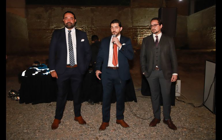 Octavio Fuentes, Xavier Iturbide y Diego Páramo. GENTE BIEN JALISCO/ Tony Martínez