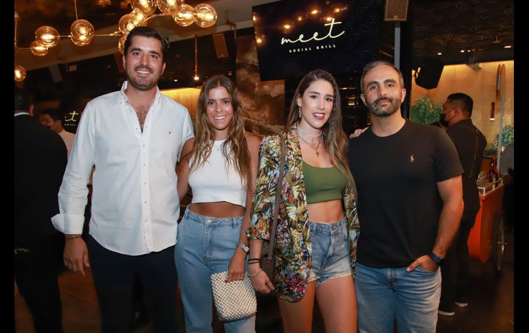 Luis Carlos Oropeza, Daniela Silva, Verónica Barragán y Eduardo Lassala. GENTE BIEN JLISCO/Tony Martínez