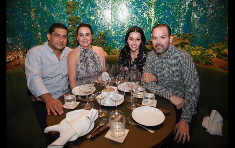 Marco Antonio Pérez, Ana Paula González, Amparo León Quintero y Javier Sánchez. GENTE BIEN JLISCO/Tony Martínez