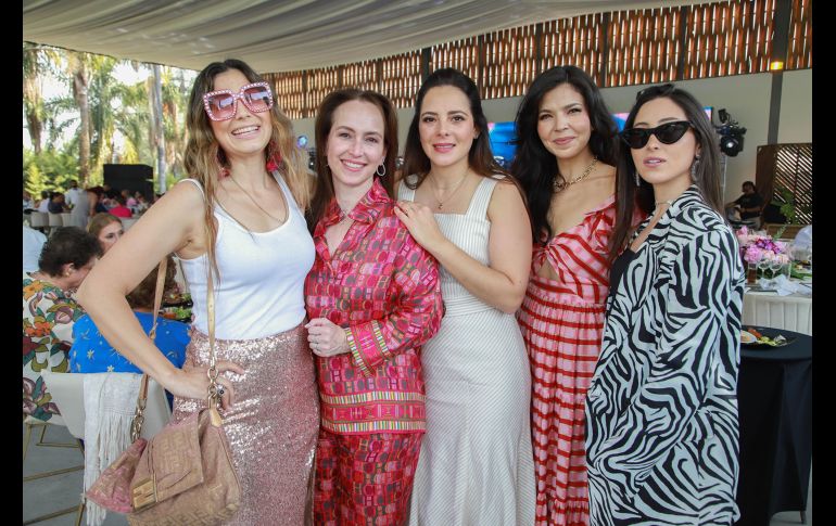 Gabriela Figueroa, Rosana Michel, María Ángel Mora, Fernanda Guerra y Rosana Damy. GENTE BIEN JALISCO/ Antonio Martínez