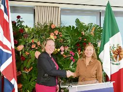 Anne-Marie Trevelyan, jefa de Comercio Internacional de Reino Unido y la secretaria de Economía, Tatiana Clouthier Carrillo, iniciaron las negociaciones formales para el acuerdo comercial. EFE