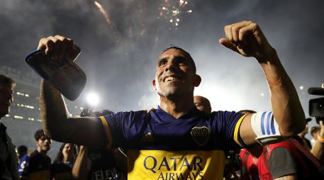Carlos Tévez anotó por última vez en mayo 2021 en un clásico ante River Plate por la Copa de la Liga. AP / ARCHIVO