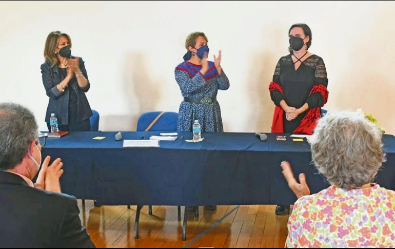 Aurora Cano (a la derecha) en el momento de su designación. ESPECIAL