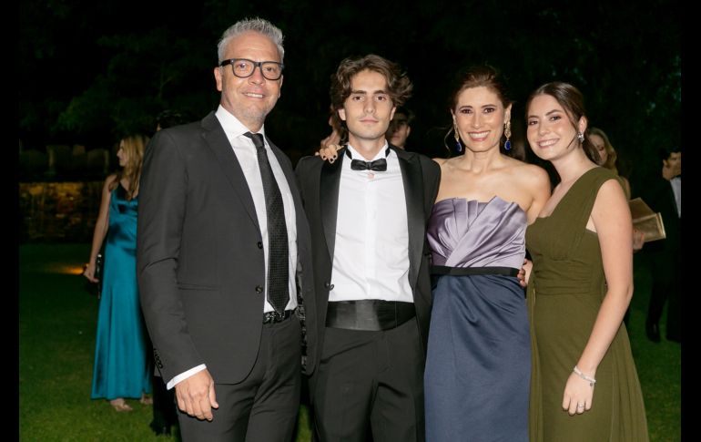 Luis Pardo, Matías Pardo, Rosy García y Florencia Pardo. GENTE BIEN JALISCO/Jorge Soltero