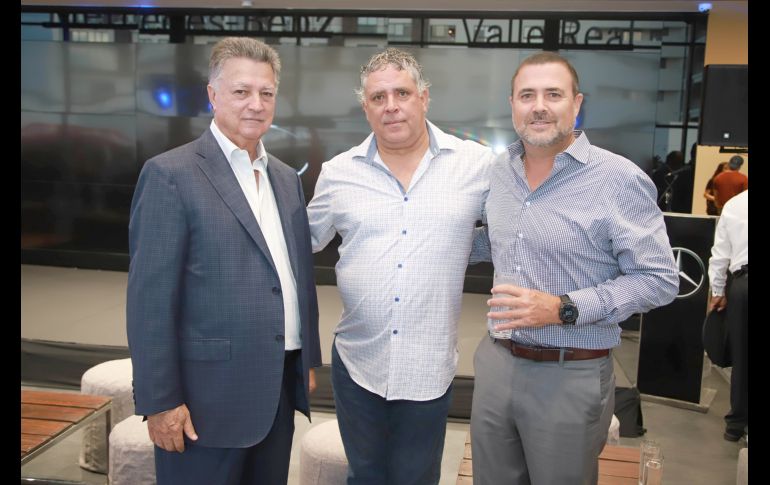 Óscar Martín del Campo, Luis Anaya y Juan Carlos Álvarez. GENTE BIEN JALISCO/Antonio Martínez