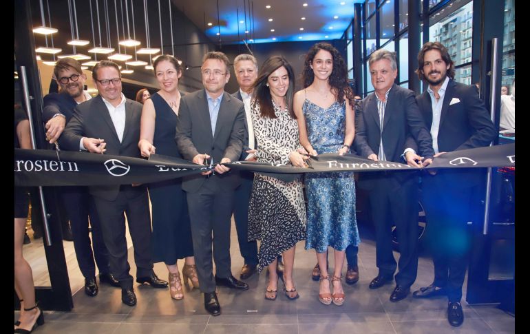 Jesús Rodríguez, Frank Steinacher, Mónica Villela, Jaime Cohen, Óscar Martín del Campo, Alejandra Zayas, Ana María Martín del Campo, Carlos Martín del Campo y Juan Carlos Martín del Campo. GENTE BIEN JALISCO/Antonio Martínez