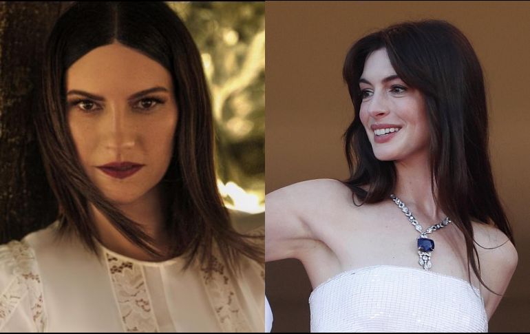 Laura Pausini compartió la fotografía con Anne Hathaway a través de sus redes sociales. ESPECIAL