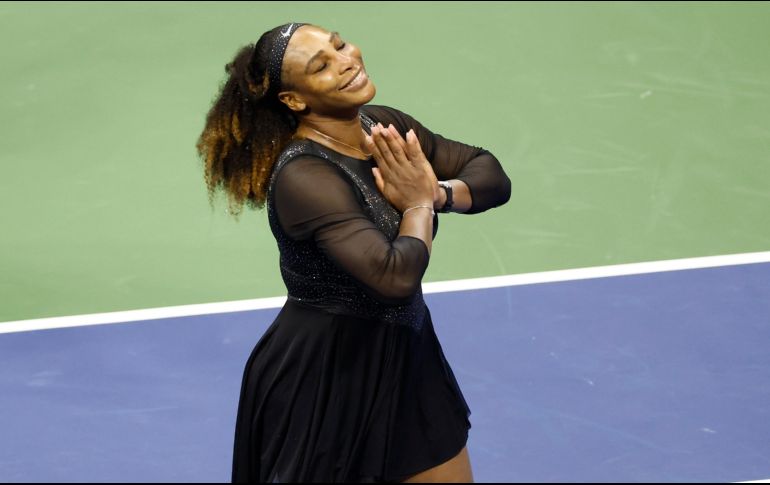 Con la victoria conseguida ante Kovinic , los asistentes y espectadores del US Open 2022 tendremos la oportunidad de ver una vez más sobre la cancha a Serena Williams. EFE/J. SZENES