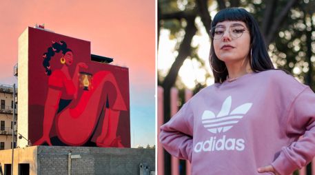 Arte mural para repensar la feminidad. Cortesía/Moon Ventura