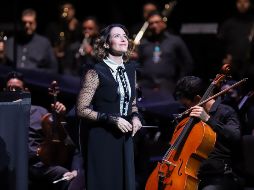 Alondra de la Parra dirigió a la Orquesta sinfónica de Minería en piezas de Debussy y Brahms. EL INFORMADOR/C. Zepeda