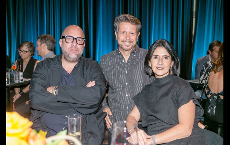 José Noeé Suro, Víctor Velasco y Marcela Preciado. GENTE BIEN JALISCO/Jorge Soltero