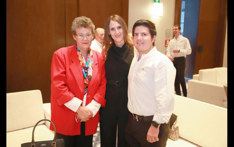 Mónica Baz, Mercedes Baz y Rodrigo Piza. GENTE BIEN JALISCO/Antonio Martínez