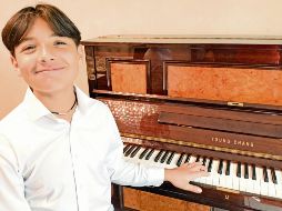 El talentoso pianista de 13 años brindará una presentación a beneficio de Nariz Roja. CORTESÍA