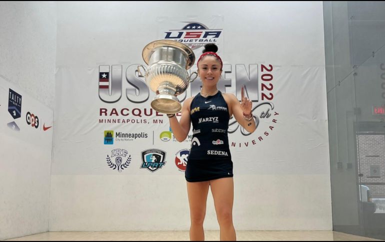 La raquetbolista mexicana continúa como la número 1 del mundo del ránking de la LPRT con 2337.50 puntos. TWITTER / @COM_Mexico