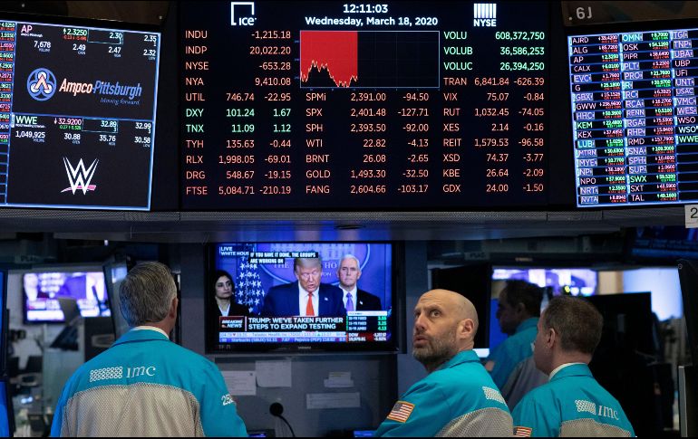 Al cierre de las operaciones en la Bolsa de Nueva York, el Nasdaq recortaba un notable 3.8 por ciento. AP/ARCHIVO