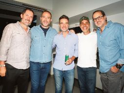 Alejandro Alaniz, Rodrigo González, Nacho Celis, Juan Carlos Calderón y Alejandro Vázquez. GENTE BIEN JALISCO/ Claudio Jimeno