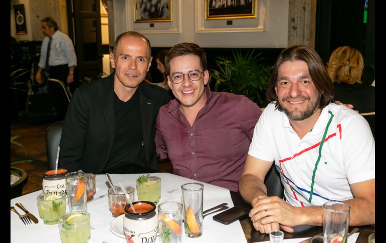 Fermín González, Mauricio Badiola y Héctor López. GENTE BIEN JALISCO/ Jorge Soltero