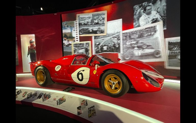 Ferrari 330 P3 Spyder de Pedro Rodríguez y Richie Ginther con el que participó en Lemans. EL INFORMADOR / P. Gallardo